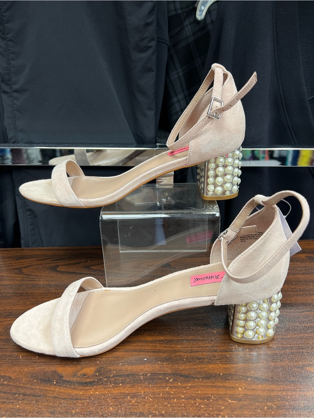 Betsey Johnson Pale Pink Nyla Sandals - Size 10